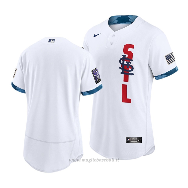 Maglia Baseball Uomo St. Louis Cardinals 2021 All Star Autentico Bianco